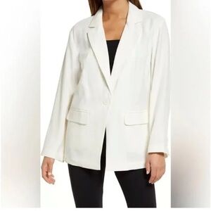 NWT Open Edit Blazer - Ivory Medium